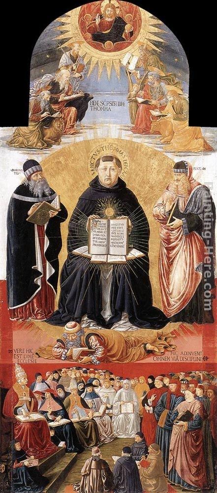 Benozzo di Lese di Sandro Gozzoli Triumph of St Thomas Aquinas